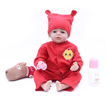 

20inch 50cm reborn baby soft silicone real touch lifelike vinyl newborn doll bedtime girl boy playmate kids birthday Xmas gifts