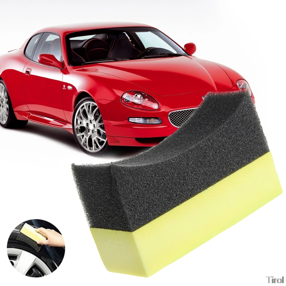

Car Professional Tyre Tire Dressing Applicator Curved Foam Sponge Pad