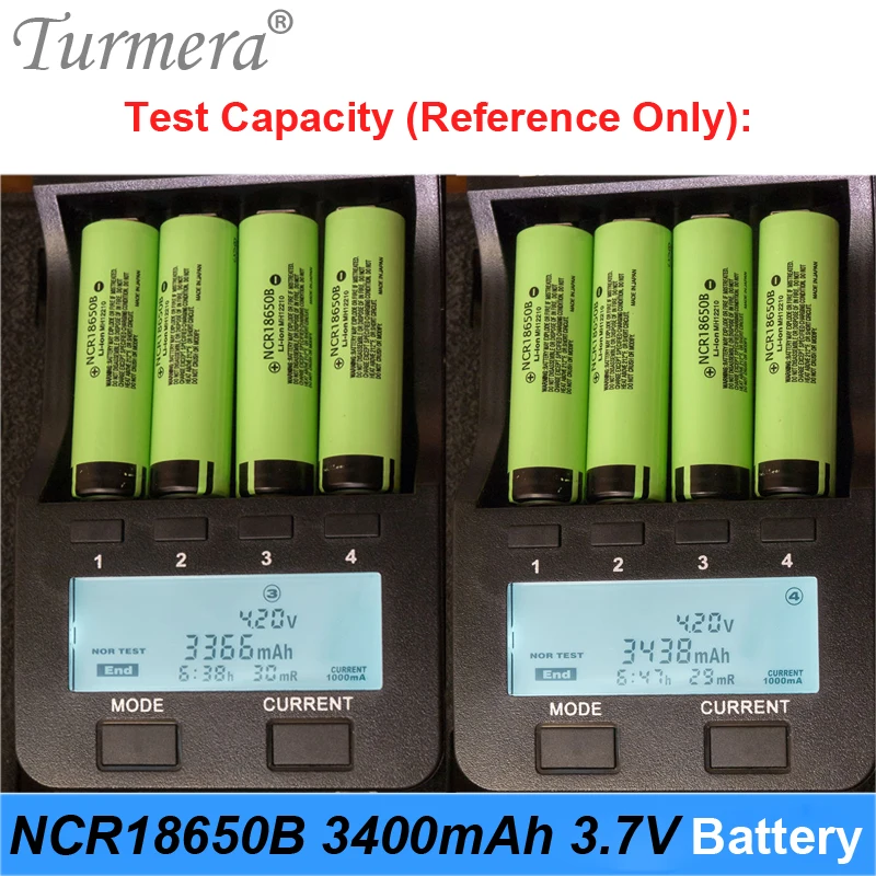 100% New Original NCR18650B 3.7 v 3400mah 18650 Lithium Rechargeable Battery For Flashlight batteries Turmera for panasonic ncr18650b battery 3400mah 06