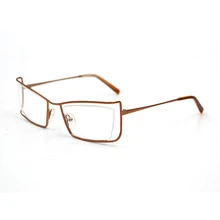 Унисекс очки для близорукости, Модные выдалбливают кошачий глаз, дизайнерские очки для близоруких, квадратная металлическая оправа, короткозоркие очки L2