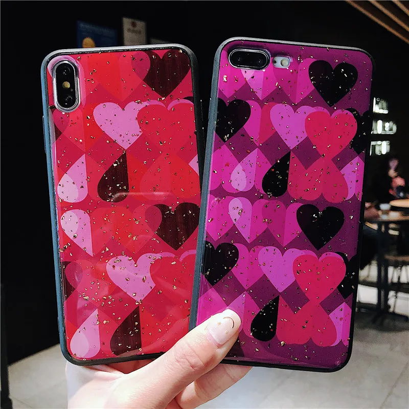 

Luxury Sequins Love Heart Silicone Phone Case For Huawei Mate 20 Plus P20 Plus Nova 2s 3 Case Back Cover Fundas Coque Capa