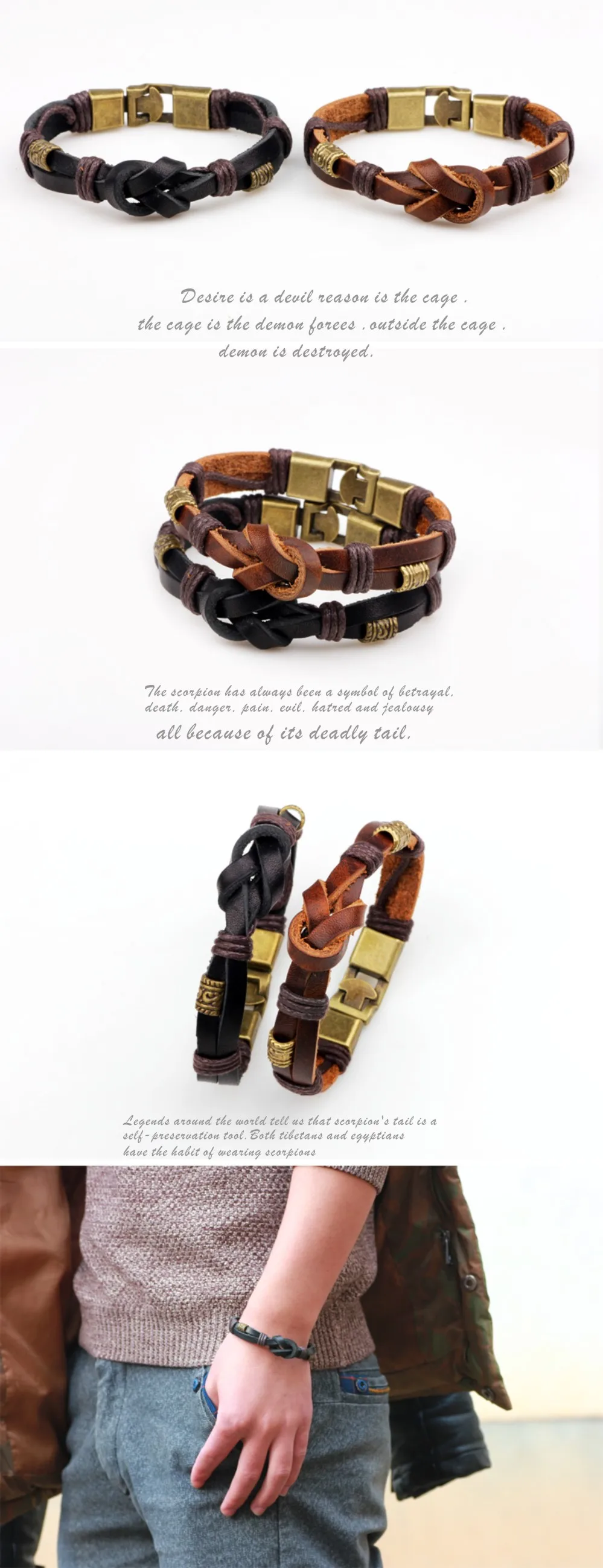 UBEAUTY новые модные ювелирные изделия мужские плетеные кожаные браслеты мужской ретро браслет индивидуальный браслет