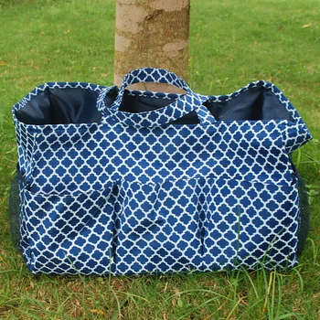 

Quatrefoil Polyester Large Garden Tote Utility Tote Bag Garden Tool Bags in many colors DOM305