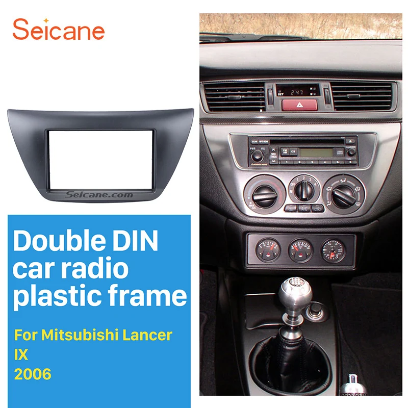 Seicane 2Din автомобильный Радио фасции рамка DVD Аудио отделка установочный комплект для 2006 Mitsubishi Lancer IX пластина радио установка рамка