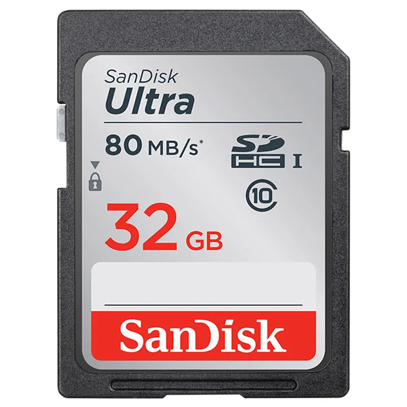 Двойной Флеш-накопитель SanDisk Ultra звуковое воспроизведение с частотой до 48 МБ/с. Extreme PRO V30 UHS-I& UHS-II до 300 МБ/с. слот для карт памяти 32 Гб SDHC карты SD Class10 для цифровых фотоаппаратов с защитой от краж - Емкость: 32GB R80MBs