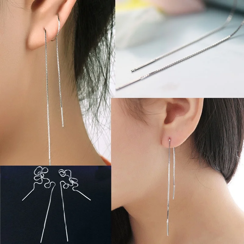 

Fashion Ear Line For Women Minimalist Ear Thread Earrings Chain Simple Pretty Line Long Earrings Gift