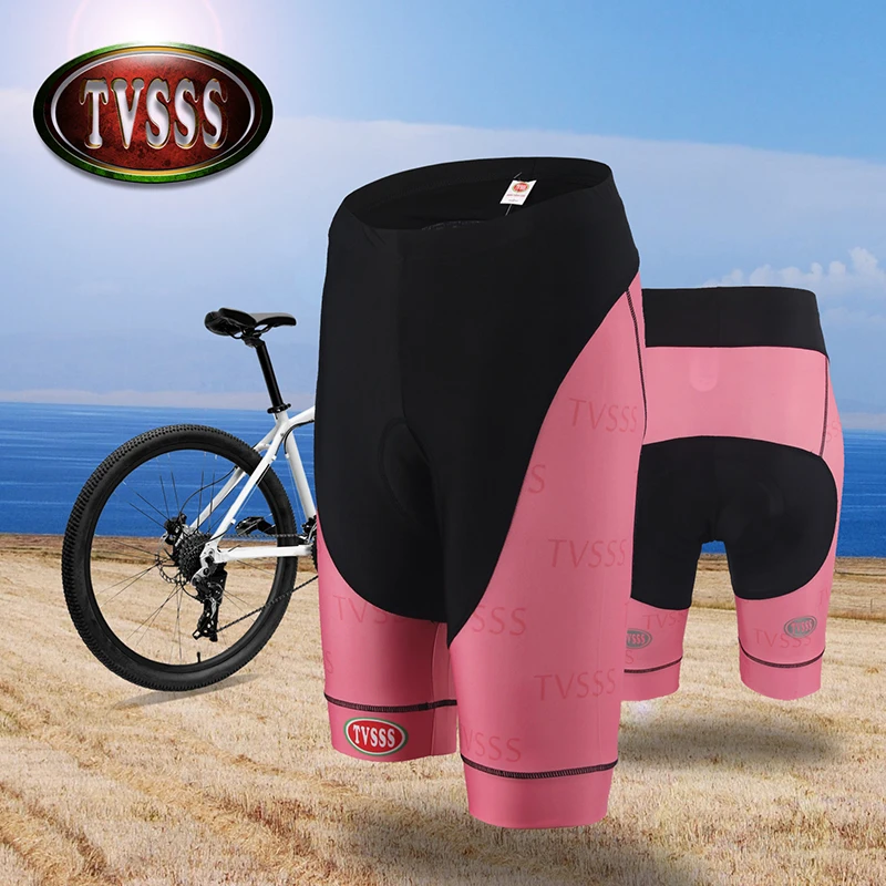 TVSSS women's Shorts Sexy Tight Cycling Shorts Print Trousers Sweatpants Elastic Slim Fitted 