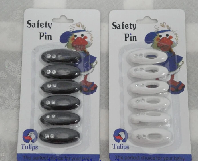 

P002a popular style safety pins,scarf pins,fast delivery,black and white 2 colors