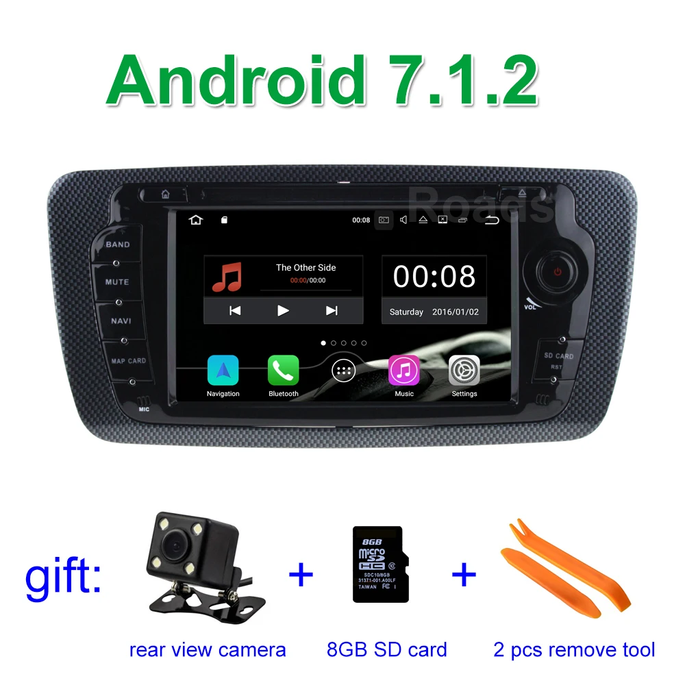 

2GB RAM Android 7.1.2 Car DVD Player for Seat Ibiza 2009 2010 2011 2012 2013 with Bluetooth WiFi Radio GPS