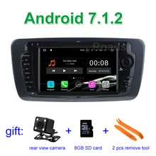 2 GB de RAM Android 7.1.2 Coches Reproductor de DVD para Seat Ibiza 2009 2010 2011 2012 2013 con el Bluetooth De Radio WiFi GPS