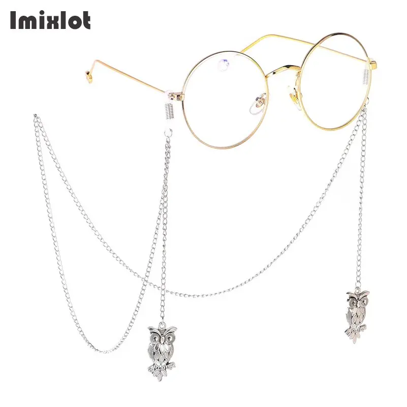 

Fashion Womens Penadant Eyeglass Chains Animal Dragon Owl Sunglasses Reading Glasses Chain Eyewears Cord Holder Neck Strap Rope