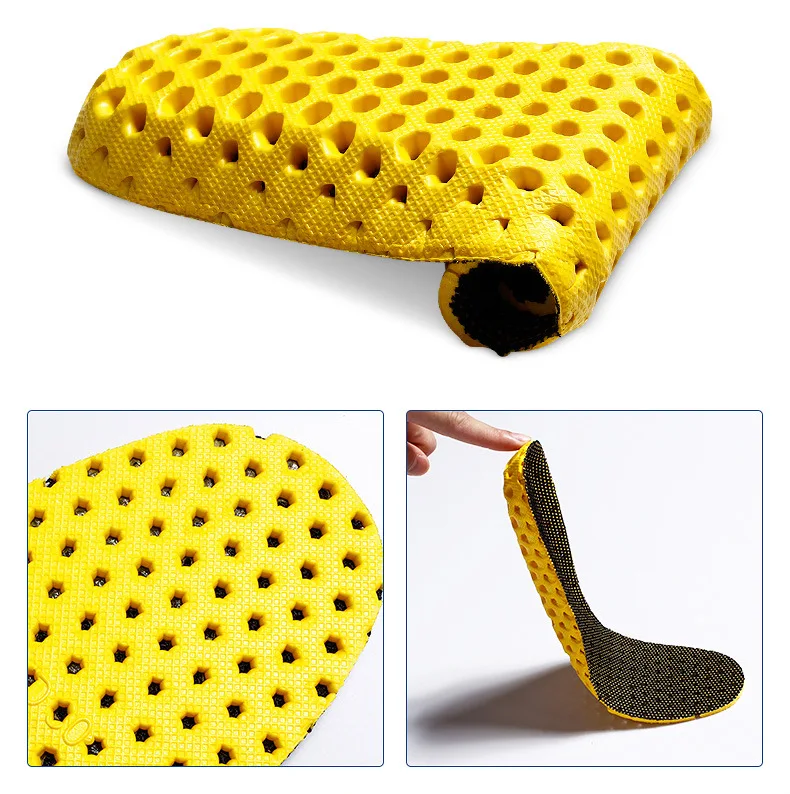 Reathable дезодорант стельки для мужчин и женщин сетки EVA легкая спортивная стелька Bcomfortable мягкие беговые подушки стельки 1 пара