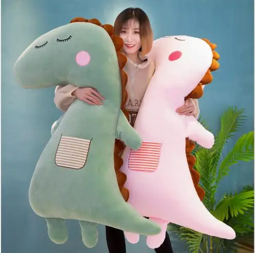 

WYZHY New soft dinosaur with sleeping pillow plush toy large doll to send friends and children gifts 110CM