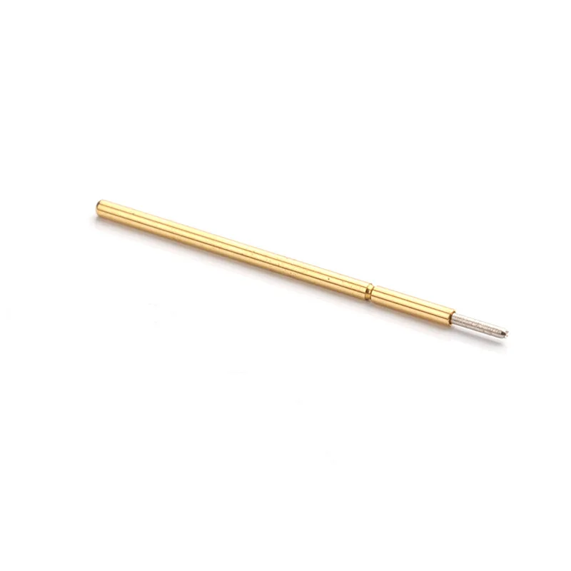 100pcs Voltage Test Probe Spring Phosphor Bronze Tube Gold Plated Length 15mm For Testing Circuit Board Instrument P058-F