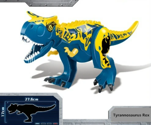 Динозавр Юрского периода DIY Building Block Tyrannosaurus собраны творческие детские игрушки с головоломки строительные блоки подарок