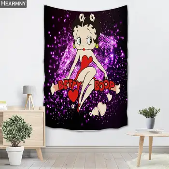 

Background Fabric Valance Tapestry Wall Hanging Custom Betty Boop Bedroom Living Room Blanket Yoga Beach Towel Tablecloth