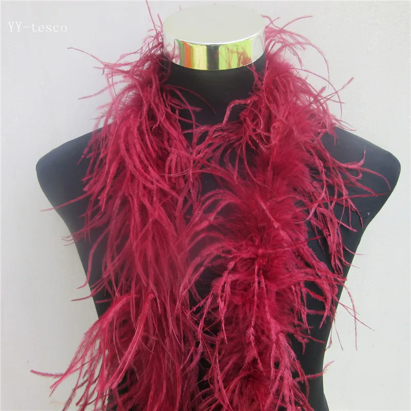 10 Meters/Lot fluffy Ostrich Feather Boa Skirt Costumes/Trim For Party
