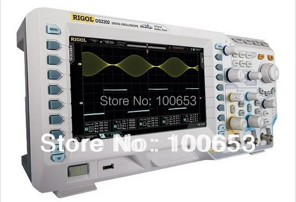 

Rigol DS2072A Oscilloscope 70MHz 2Channels 2GSa/s Memory Depth 14Mpts 8 Inches TFT LCD USB