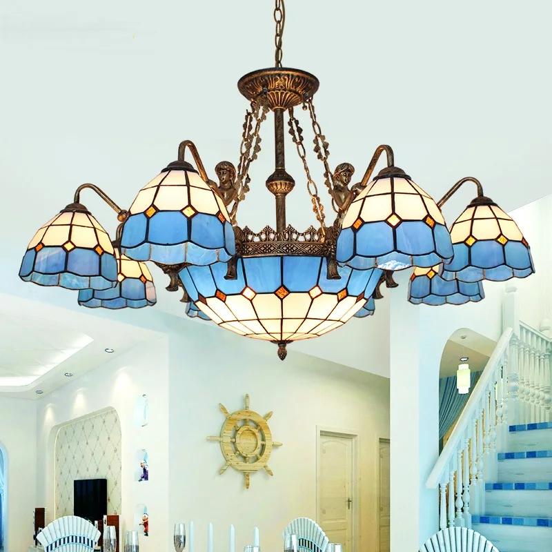 

light 3/5/6/8 HEADS living room chandelier European style retro bedroom restaurant children's room LED big lamsp Z113442