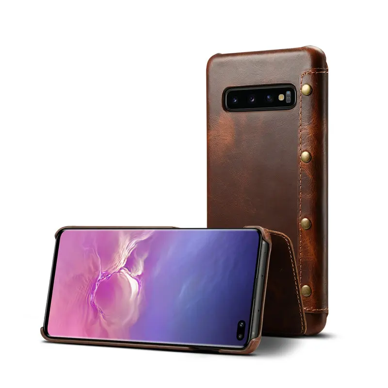 Чехол из натуральной кожи для samsung Galaxy S10, чехол для samsung S10Plus, роскошный флип-чехол для Etui, samsung S10 Plus, чехол Galaxy S10e