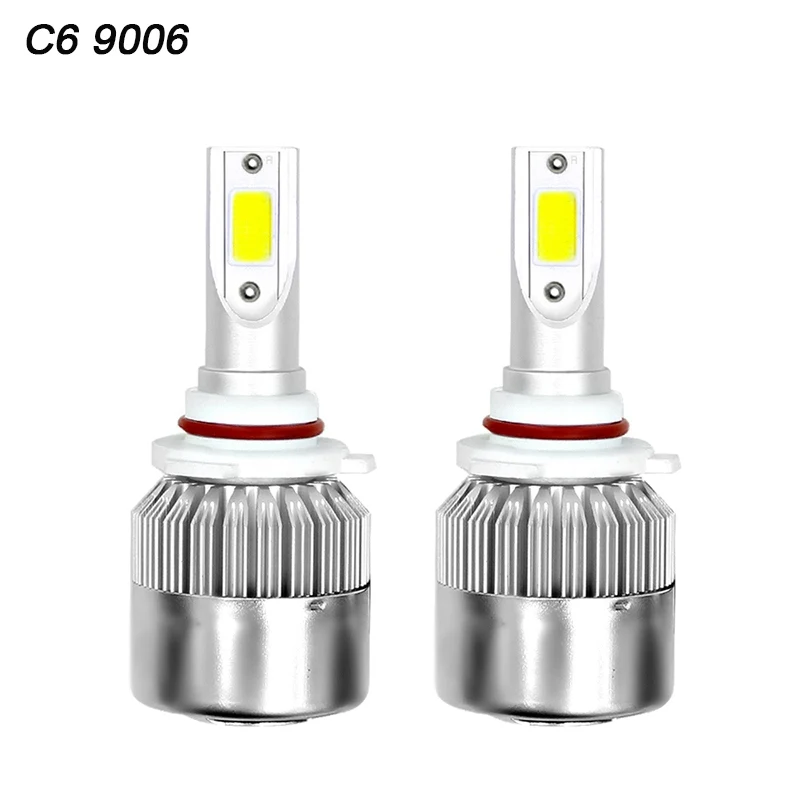 VicTsing 2pc C6 LED Car Headlights H1 H4 H7 H8H9H11 H109005HB3 9004HB1 9008 9007 H27 HB4 LED Headlight Light Bulb 72W 6000K (11)