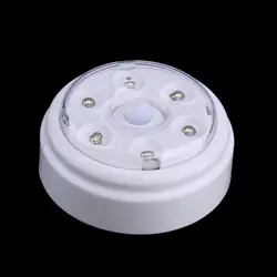 6 светодиодный беспроводной инфракрасный PIR автоматический датчик движения Детектор на батарейках дверь настенный светильник лампа