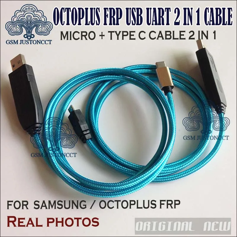 Ключ для инструментов Octoplus FRP с кабелем Octplus UART набор 2 в 1 (кабель Micro + type C) Samsung Huawei