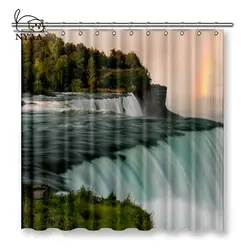 NYAA Американский падает занавески Водонепроницаемый полиэфирной ткани Ванная комната шторы для домашнего декора