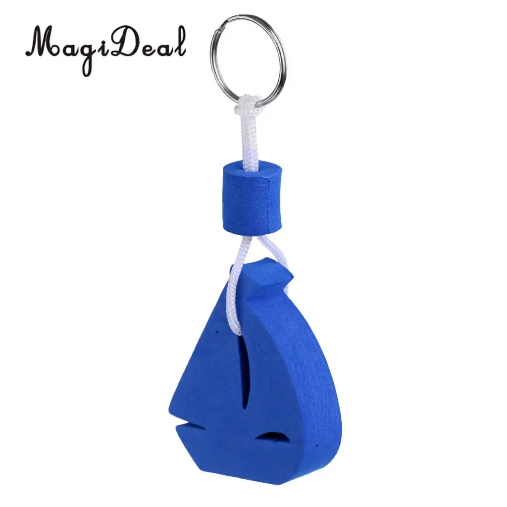 MagiDeal 4 Pieces Yachting Boating Sailing Floating Keychain Keyring Key Ring Blue for Canoeing Rafting Dinghy Water Sports Acce