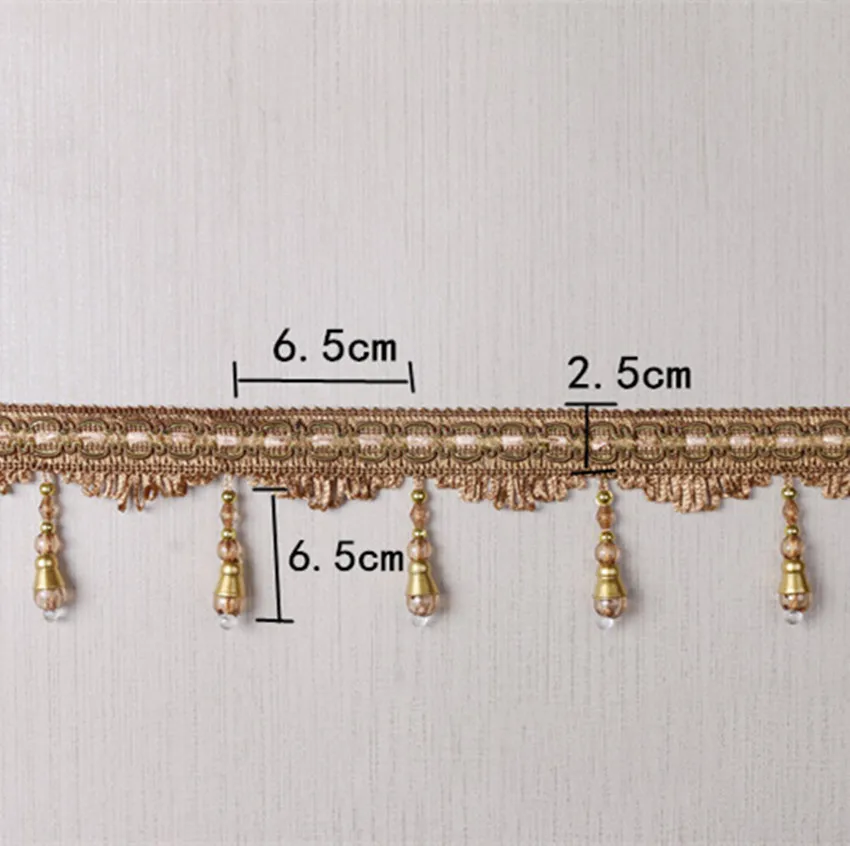 Qgvish 12 м/лот бисер занавеска кисточка бахрома кружевная отделка Сделай Сам сшить диван сценический светильник кружевная лента пояс занавеска аксессуары домашний декор