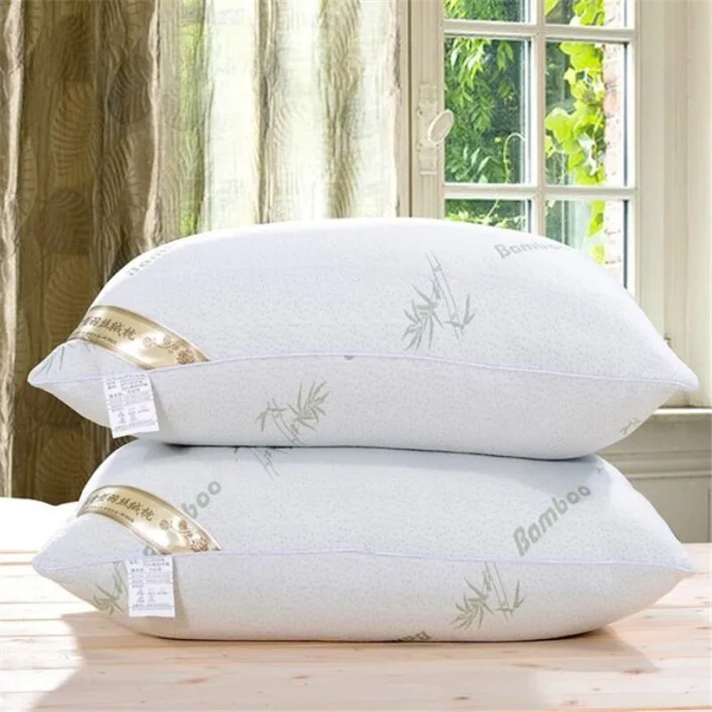 Bamboo Fiber Pillowcase Silk Cotton And Memory Foam Cushions Sleeper