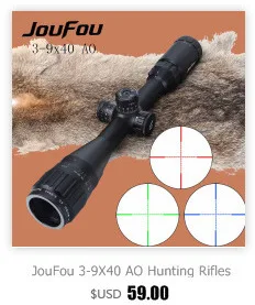 Ohhunt 3-9X32 AO компактный охотничий прицел 1/2 полумиллиметровая точечная проволочная сетка с красным зеленым освещением башенки фиксирующие оптические прицелы