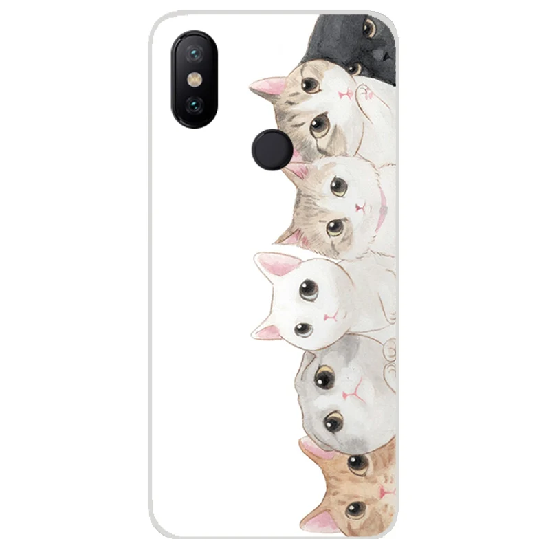 3D Cute Design For Xiaomi mi 6x case cover,20 patterns dog cat for Xiaomi mi 6x phone cases silicone BiNFUL 22