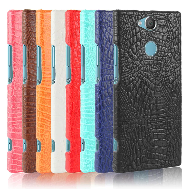 

For Sony Xperia XA2 Ultra Case Crocodile Grain Hard PC+PU Leather Surface Back Cover Hard Case for Sony Xperia XA2 Ultra