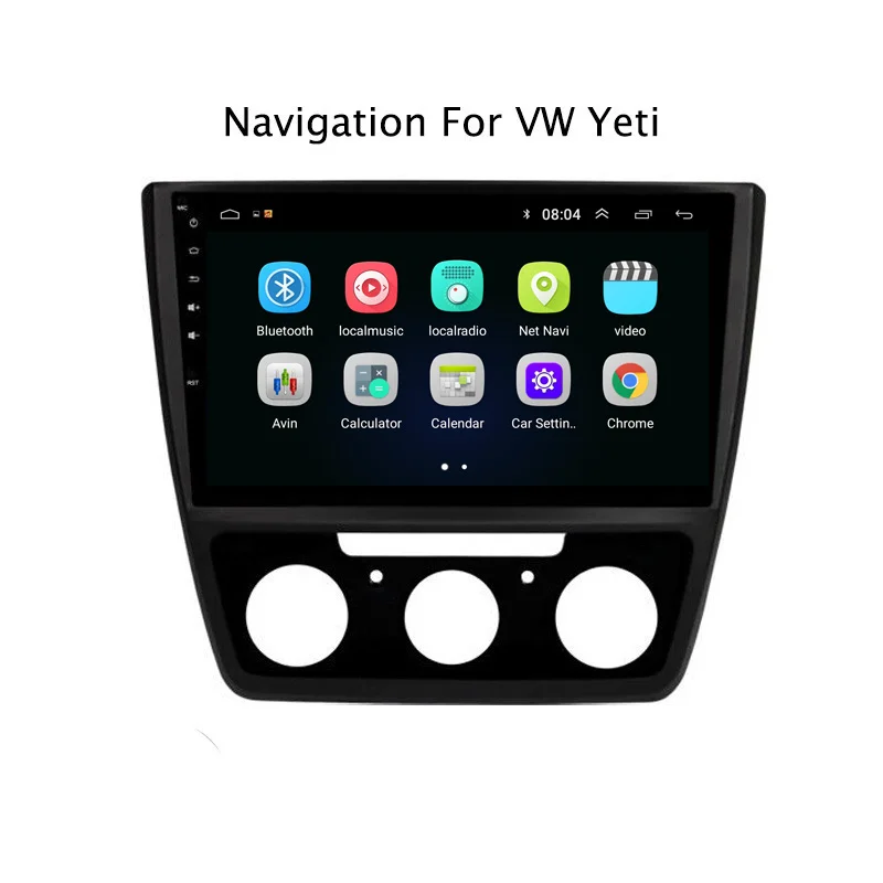 Perfect 10.1" 2.5D IPS Android 8.1 Car DVD GPS Player For Skoda Yeti 2014 2015 2016 2017 Car Radio Stereo Head Unit with Navigation 2