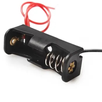 

Wholesale 100PCS/lot 12V23A Spring Clip Wire Leads Black Battery Storage Battery Holder Storage Box For Soldering Connecting