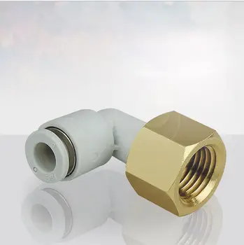 

Tube size 12mm-3/8 PT thread Female Elbow One-touch Fittings, Pneumatic Fittings KQ2LF Series