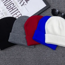 Simple Classic Forever Knit Hat For Women Girls Men Boys Embroidery Knitted Hats Female Spring Autumn Winter Beanies Caps Gorro