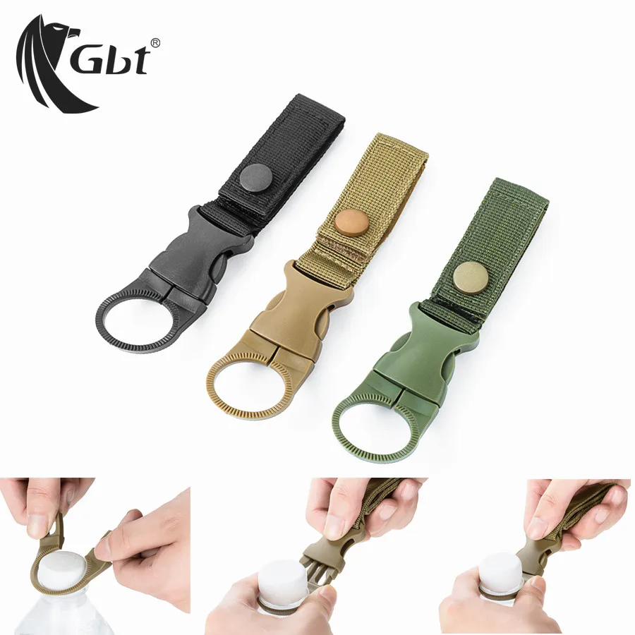 

Outdoor sports goods EDC fast water bottle buckle beverage bottle buckle bottle hanging mineral water bottle carabiner buckle