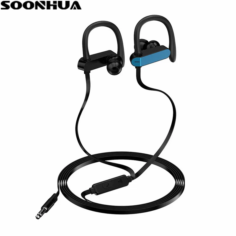 Проводные наушники SOONHUA 3 5 мм с ушным крючком для Huawei Xiaomi Bass наушники-вкладыши
