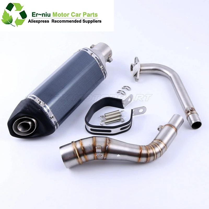 

NMAX155 Motorcycle Exhaust muffler Slip-On Full System contact middle pipe + exhaust For YAMAHA NMAX 155 NMAX 125 N MAX155