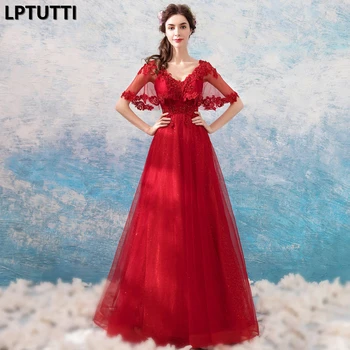 

LPTUTTI Lace Beading New For Women Elegant Date Ceremony Party Prom Gown Formal Gala Events Luxury Long Evening Dresses