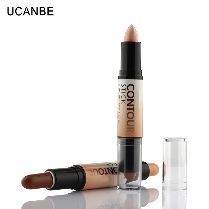 Face Base Makeup Double ended 2 Color Contour Stick Bronzer and Highlighter 3D Face Make Up