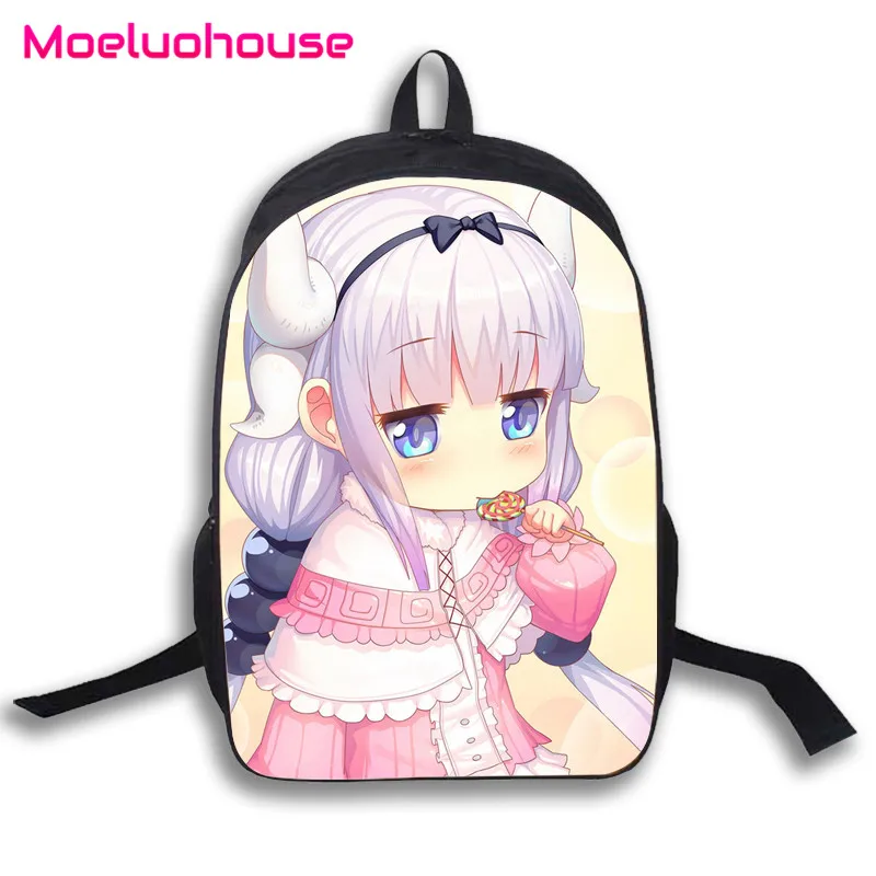 

Kobayashi san Chi no Maid Dragon Kanna 16" Laptop School Travel Book Student Bag Anime Backpack Knapsack Bagpack