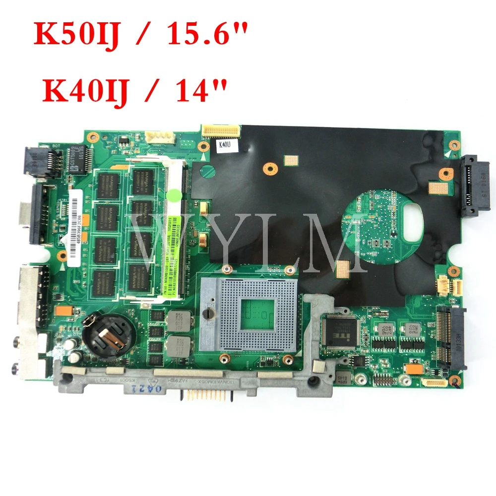 K50IJ اللوحة الأم ل ASUS X5DIJ X8AIJ K50IJ K40IJ Laptop mainboard 60-NVKMB1000-C03 14 \