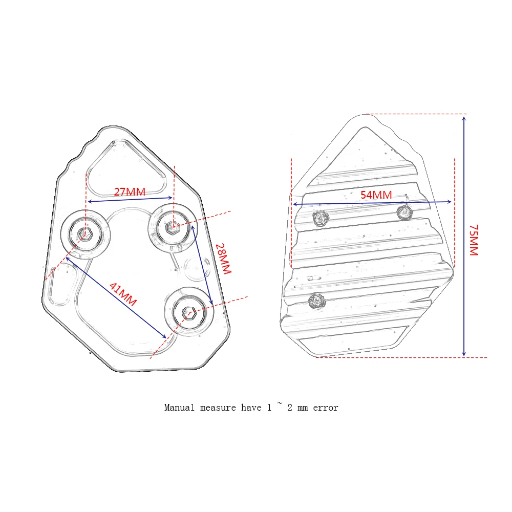 Подставка для BMW K1200S K1200R 2005 2006 2007 2008 K1300S 2009 2010 2011 2012 2013 2014|motorcycle side stand pad|motorcycle standside |