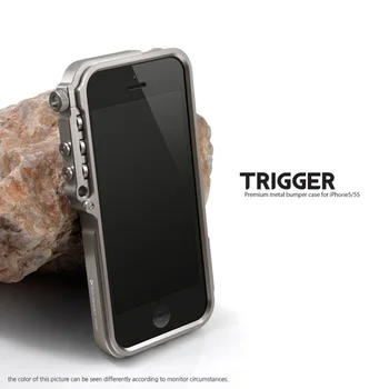 

Trigger metal bumper case for iphone 5s 5 se 4 4s M2 4th design premium Aviation Aluminum bumper phone case tactical edition