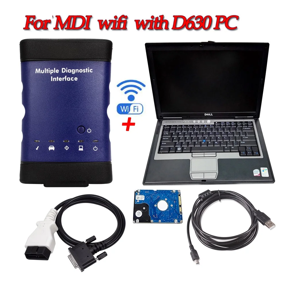 WIFI MDI v03/2020 программное обеспечение с ноутбуком D630 готовое к использованию для Opel