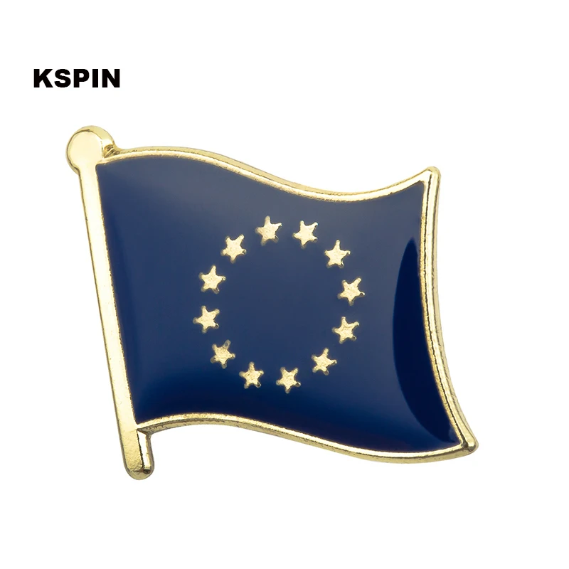 

European Union flag badge flag lapel pin Brooch Icons 1PC XY0023