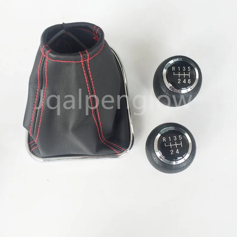 

MT black red line Car Gear Shift Knob Lever Stick Handle Gaiter Boot Cover Case 5/6 Speed FOR Chevrolet Chevy Cruze 2008 - 2012